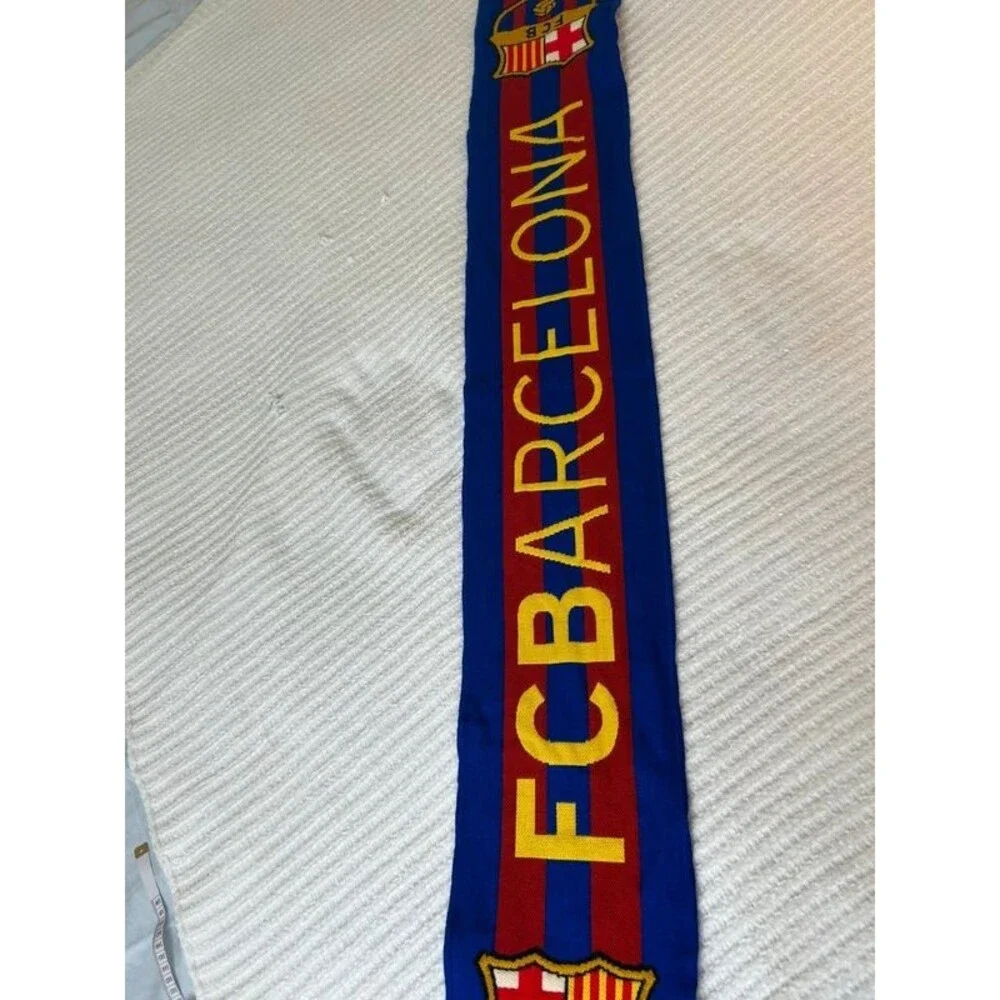 FC Barcelona Scarf Official Soccer Banner Fan FCB Barca Spain